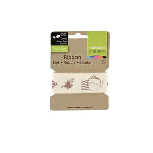 Band - Ribbon 2m 25mm postmark butterfly