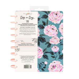 Day-to-Day disc planner Blue & Pink rose designed by Maggie Holmes