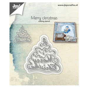 Joy!Crafts Stanzschablone Weihnachtsbaum "Merry Christmas"