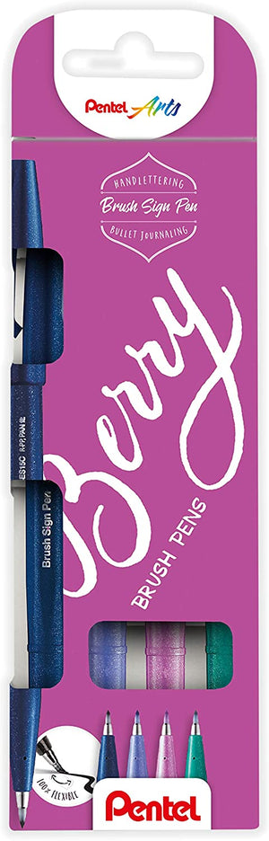 Pentel Sign Pen Brush -  6 neue Sets, 12er, 24er und 4er Sets Nature, Pastel und Berry