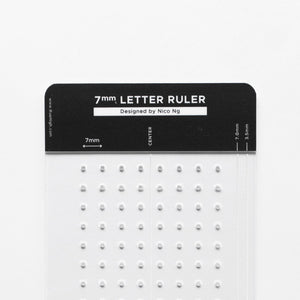 Letter Ruler 7 mm by Nico Ng - Buchstaben-Designhilfe