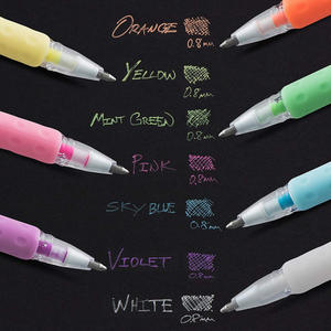 Pentel Hybrid Milky Pastel Gel Pens - Gelstifte in 7 tollen Farben -- einzeln oder als Set