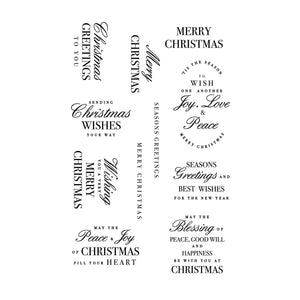 Kaisercraft • Clear stamp christmas greetings