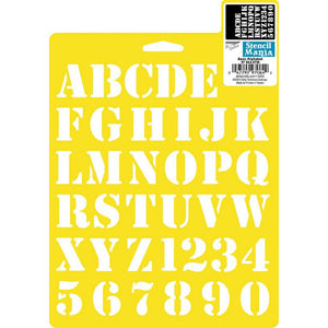 Delta Stencil Mania 1 Schablone Basic Alphabet A5