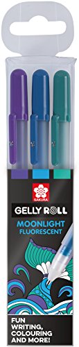 Sakura Gelly Roll Set mit 3 Stiften MOONLIGHT Fluorescent Ocean