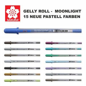Sakura Gelly Roll MOONLIGHT 06 15 neue Pastellfarben