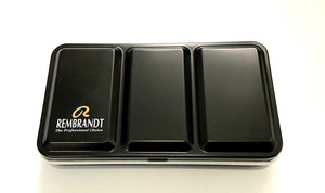 Rembrandt hochwertige schwarze Pocketbox leer Metallbox für 12 halbe Näpfchen