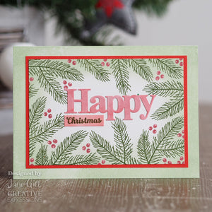 Creative Expressions • Woodware clear stamps • Clear singles Mini pine branch