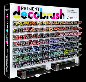 KARIN PIGMENT DecoBrush - Acryllic Ink Marker 84 Farben auch in Weiß