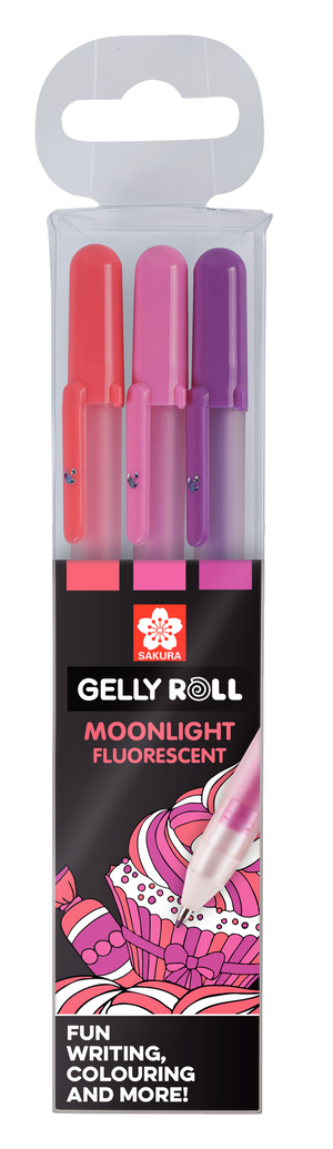 Sakura Gelly Roll Set mit 3 Stiften MOONLIGHT Fluorescent Sweets