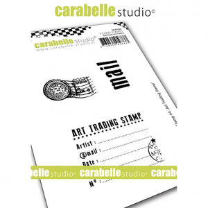 Carabelle Studio • Cling stamp A7 my stamp #4 art trading