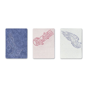 Sizzix Tim Holtz embossing folders 3 Stück French connection