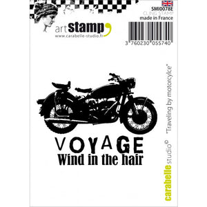 Carabelle stamp Mini traveling by motorcycle