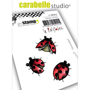 Carabelle Studio •  cling stamp mini  "Coccinelles" Marienkäfer