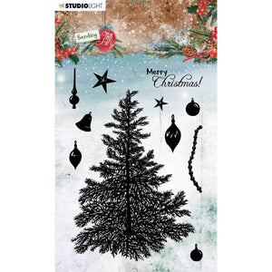 Studio Light • Silikonstempel Einen Weihnachtsbaum  Sending joy nr. 53