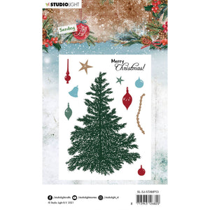 Studio Light • Silikonstempel Einen Weihnachtsbaum  Sending joy nr. 53