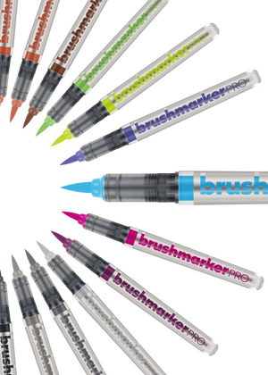 KARIN Brushmarker PRO Auswahl aus 64 Farben + Blender - Auch Neon - Aquarell, Lettering