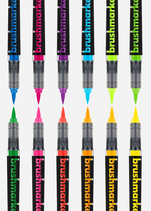 KARIN  Brushmarker PRO  NEON  12 Neon-Farben zur Auswahl