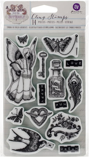 Prima Marketing • Cling Stamp Butterfly