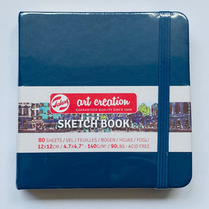 Sketchbook, Art Creation, 12 x 12 cm, 80 Blatt, Marineblau