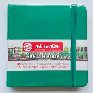 Sketchbook, Art Creation, 12 x 12 cm, 80 Blatt, Waldgrün