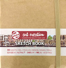 Sketchbook, Art Creation,  80 Blatt, Kraftpapier 3 Größen zur Auswahl