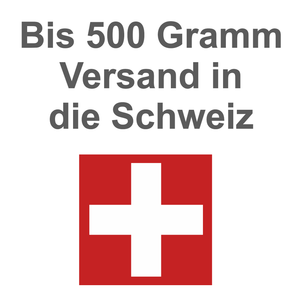 Versand in die  Schweiz bis 500 Gramm