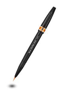 Pentel Sign Pen Brush Artist" SESF30C Pinselstift mit extra feiner Pinselspitze verschiedene Farben