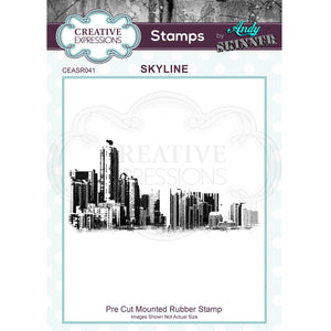 Creative Expressions • Stempel Design by Andy Skinner • Rubber stamp Skyline