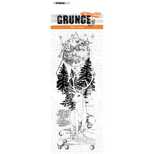 Studio Light • Grunge clear stamp Deer in Full moon nr. 101
