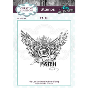 Creative Expressions • Stempel Design by Andy Skinner • Rubber stamp Faith