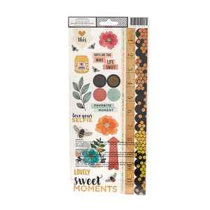 American Crafts • Vicky Boutin Wildflower & Honey sticker 15,2x30,5cm 2pcs