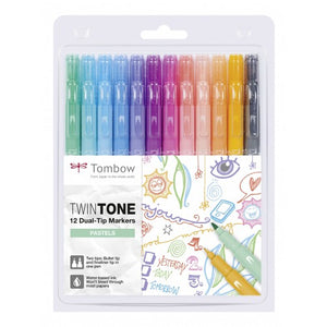 Tombow TwinTone Doppelfasermaler 12er Set Patels Colors